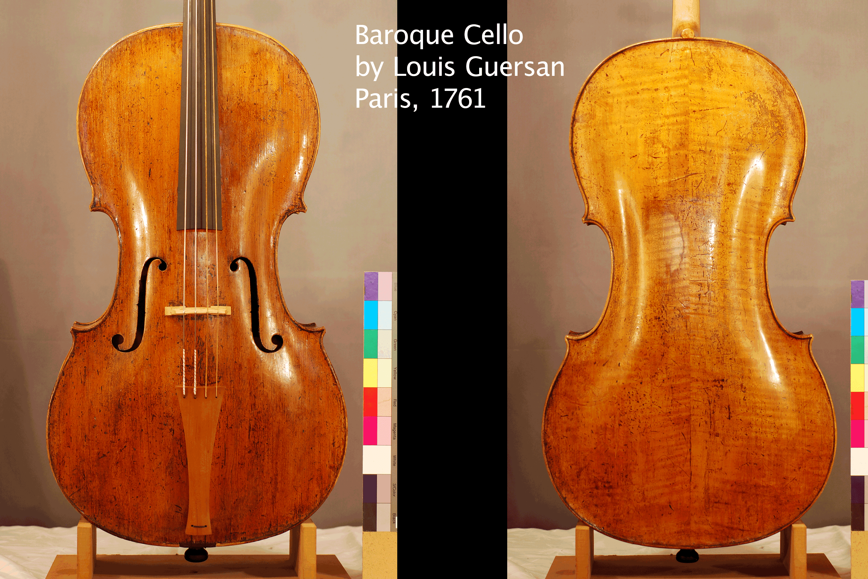Violoncello Gand Frères, Paris 1865 — Decke