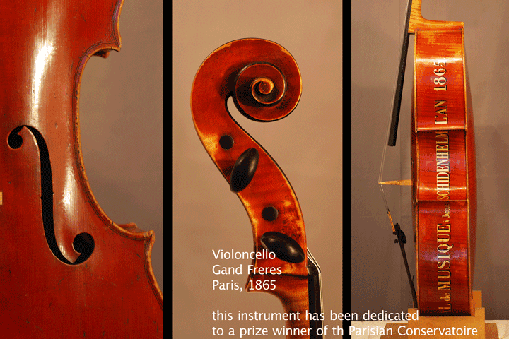 Violoncello Gand Frères, Paris 1865 — Boden