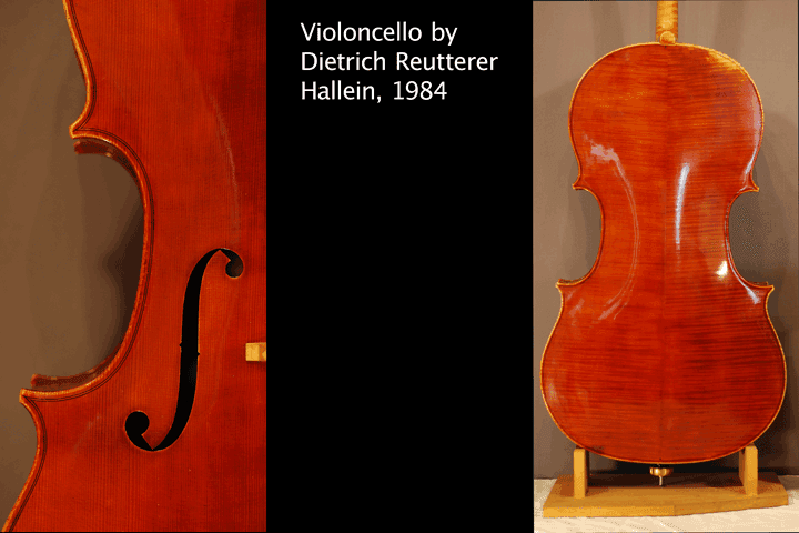 Violoncello Dietrich Reutterer, Hallein 1984 — Decke